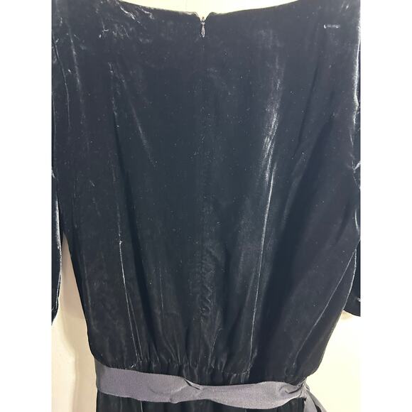 Ann Taylor Velvet Jumpsuit with sash tie size 14T NWT - Picture 8 of 8